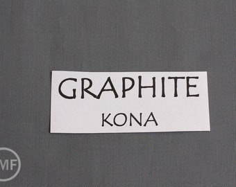 One Yard Graphite Kona Cotton Solid Fabric from Robert Kaufman, K001-295