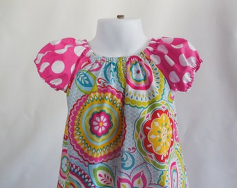 Robe Fille Unique En Soie - Couleurs Rose Pâle Et Vert Pâle, Taille 2T Ou 3T, Sans Manches, Neuve