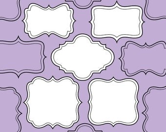 Frame Clipart, Digital Borders, Digital Frame Clip Art, Royalty Free Clip Art, Digital Download