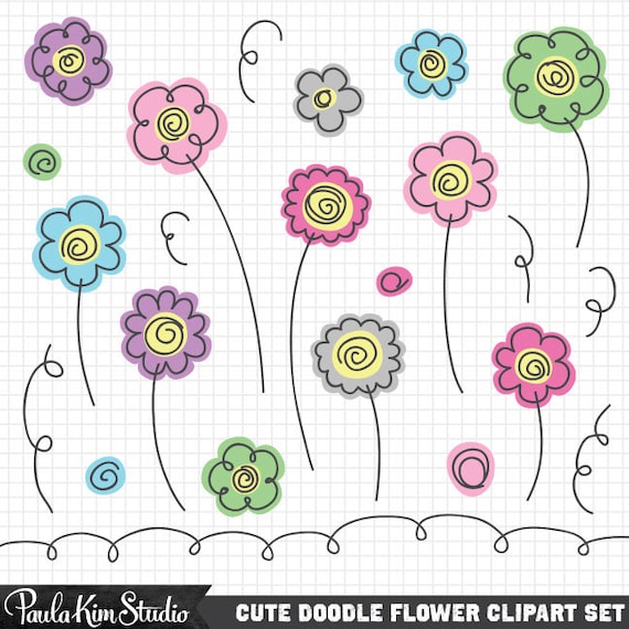 cute flower doodle