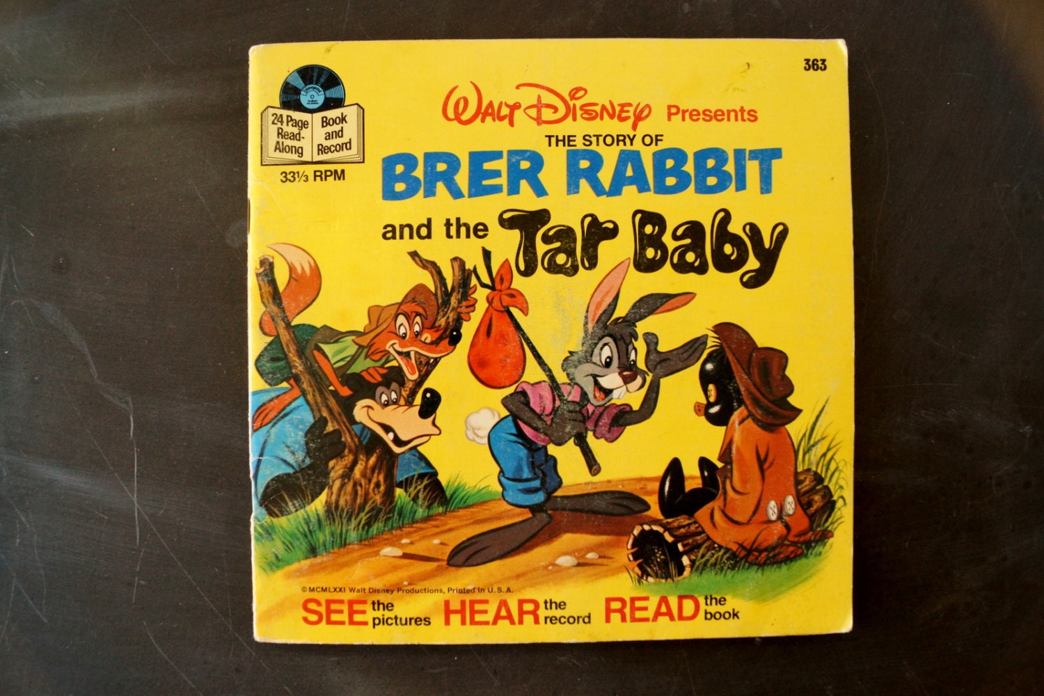 Vintage Story of Brer Rabbit and the Tar Baby Book