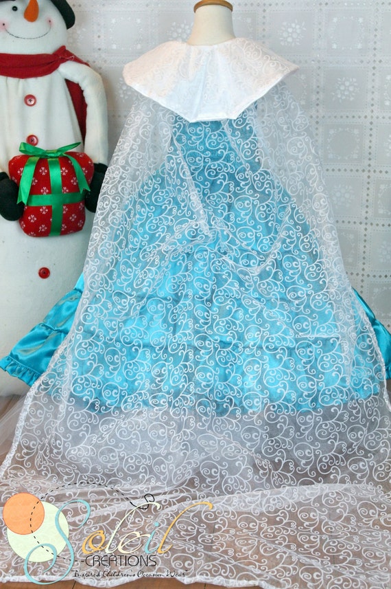 Elsa Ice Queen Long Cape by SCbydesign on Etsy