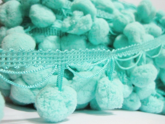 mint green pom trim pom Pom size cm), 2.5 Trim, trim, Mint pom green green (pom Pom Mint Trim