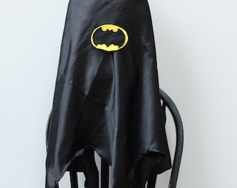 Batman Batgirl cape - Black Cape - superhero Halloween costume - cape, Witch cape - Superhero costume for kids