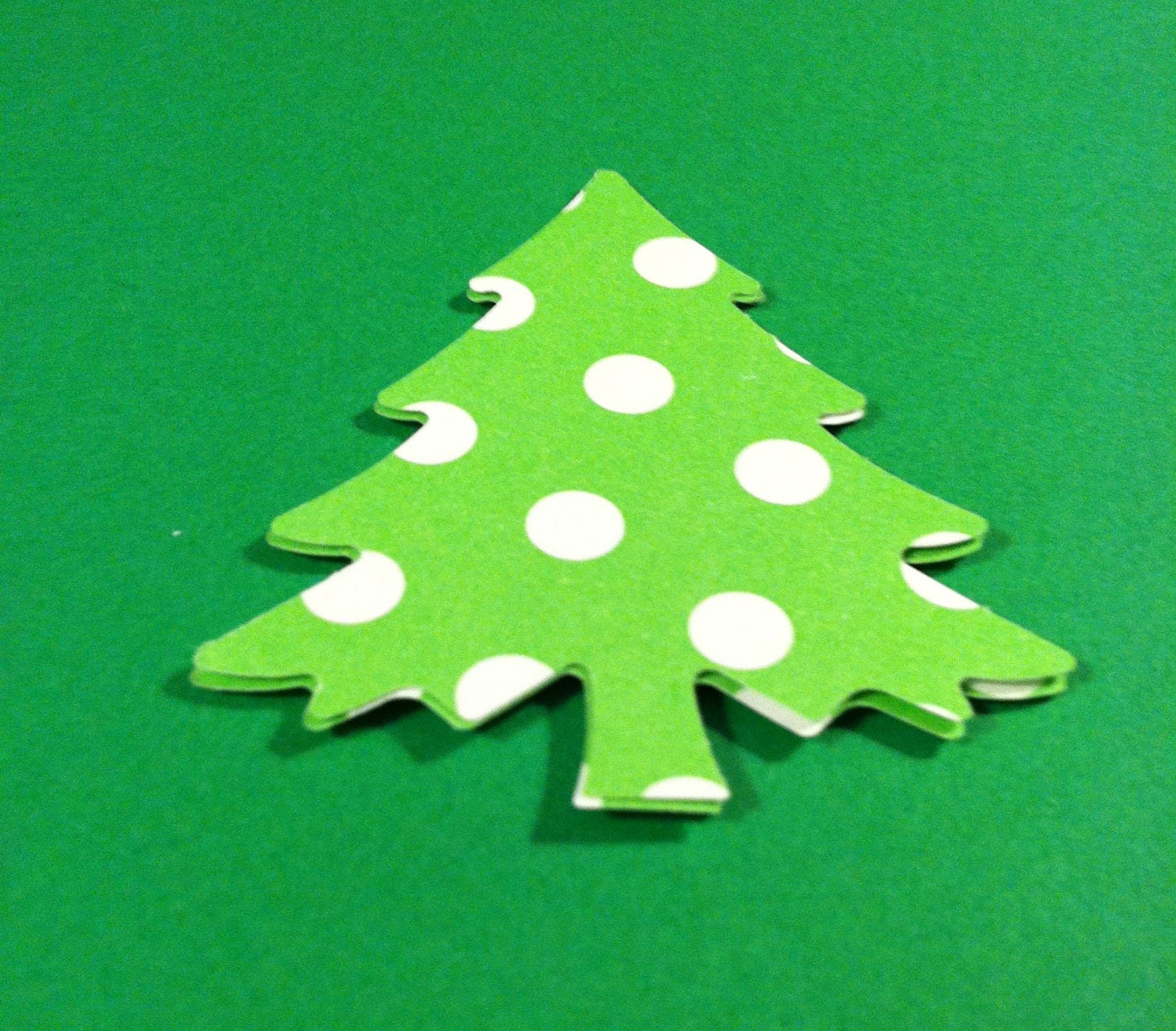 24 christmas tree paper punch die cuts 2 inch hand punched 24 christmas tree paper punch die cuts 2 inch hand punched