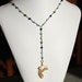 Dolphin Rainbow Necklace - Strand Necklace - Statement Necklace - Pendant