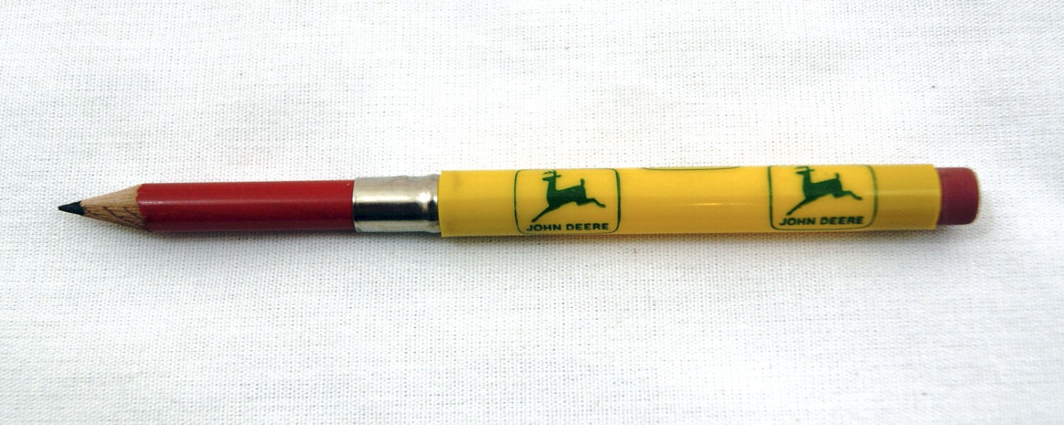 Vintage 1978 John Deere Bullet Pencil Set 3 Pencil Set