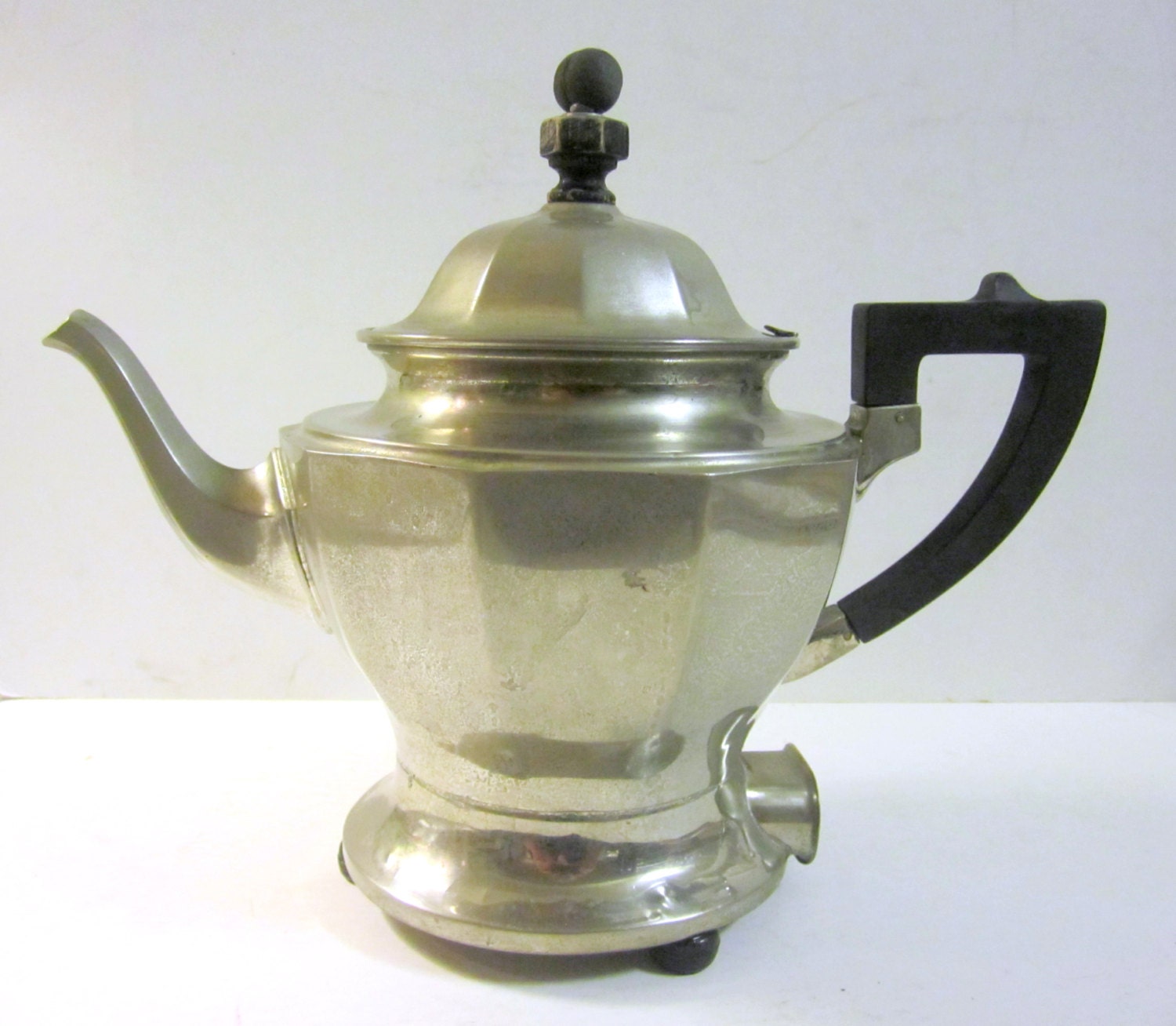 Vintage Silverplate Electric Teapot