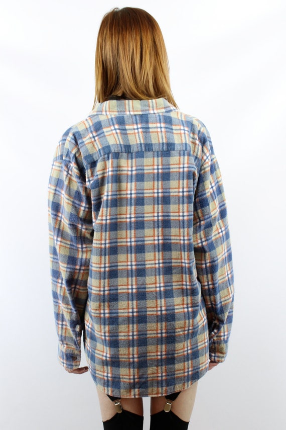 Vintage 90s Plaid Flannel Shirt 90s Grunge Shirt Plaid Shirt