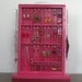 Jewelry Display Case in Berry Pink
