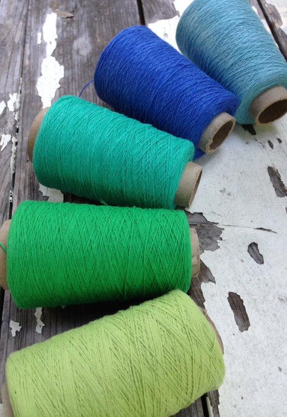 Organic cotton weaving yarn 5 cone set The by saorisantacruz