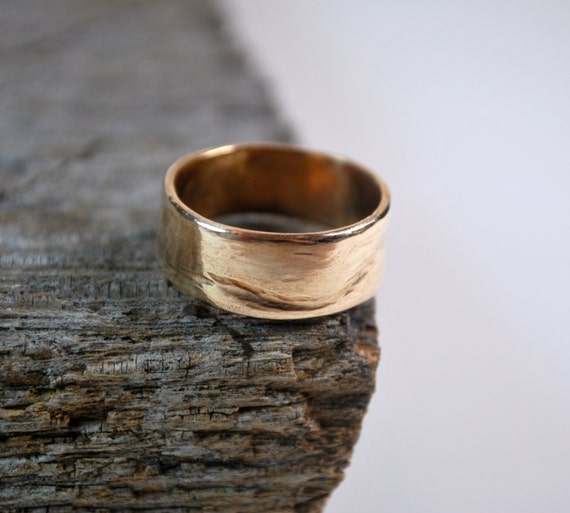 Mens Wedding Band - Mens Wedding Ring - 14K Gold Mens Wedding Band - Mens Gold Wedding Ring