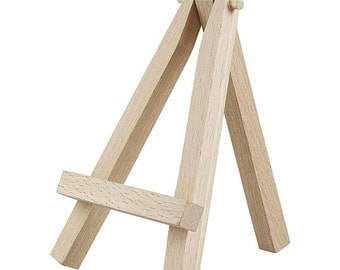 Mini Wooden Easel - Display Painting Craft - Decorate Gift - 12cm High