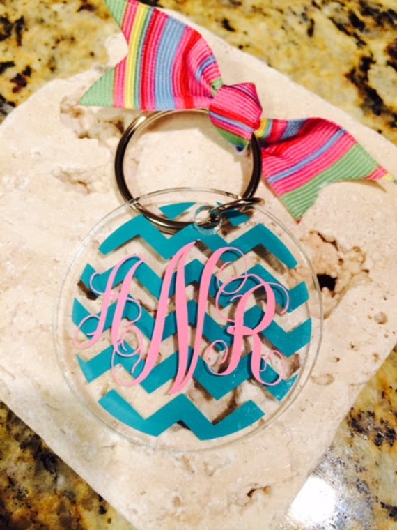 Monogrammed Key Ring
