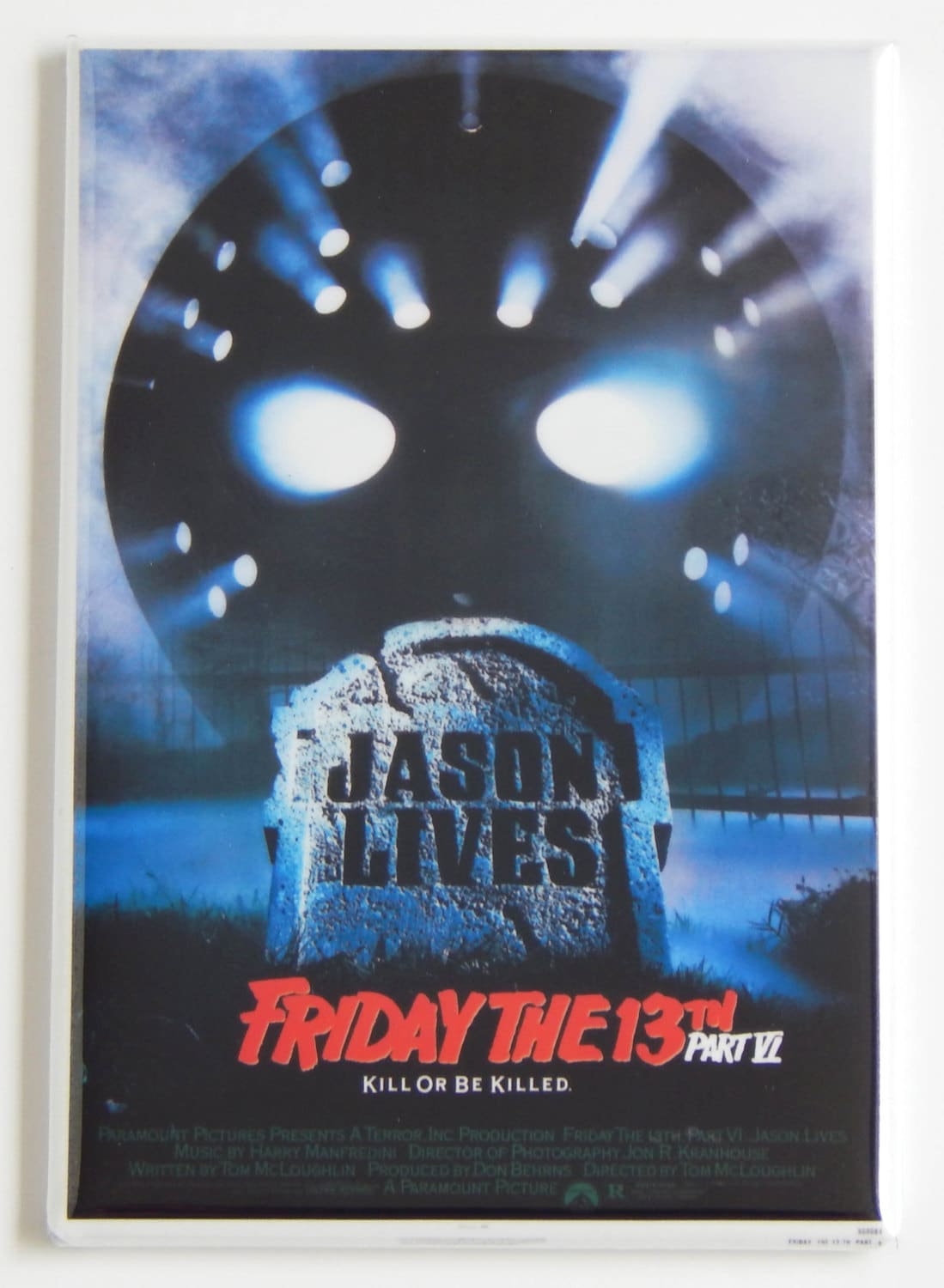 Friday the 13th Part 6 Movie Poster Fridge Magnet