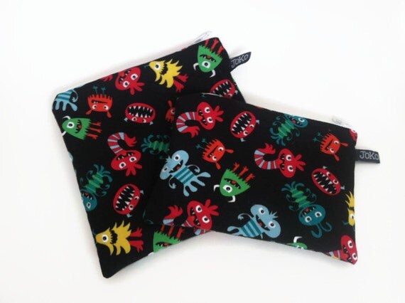 reusable sandwich bag / snack bag with zipper: by JoKoCreations