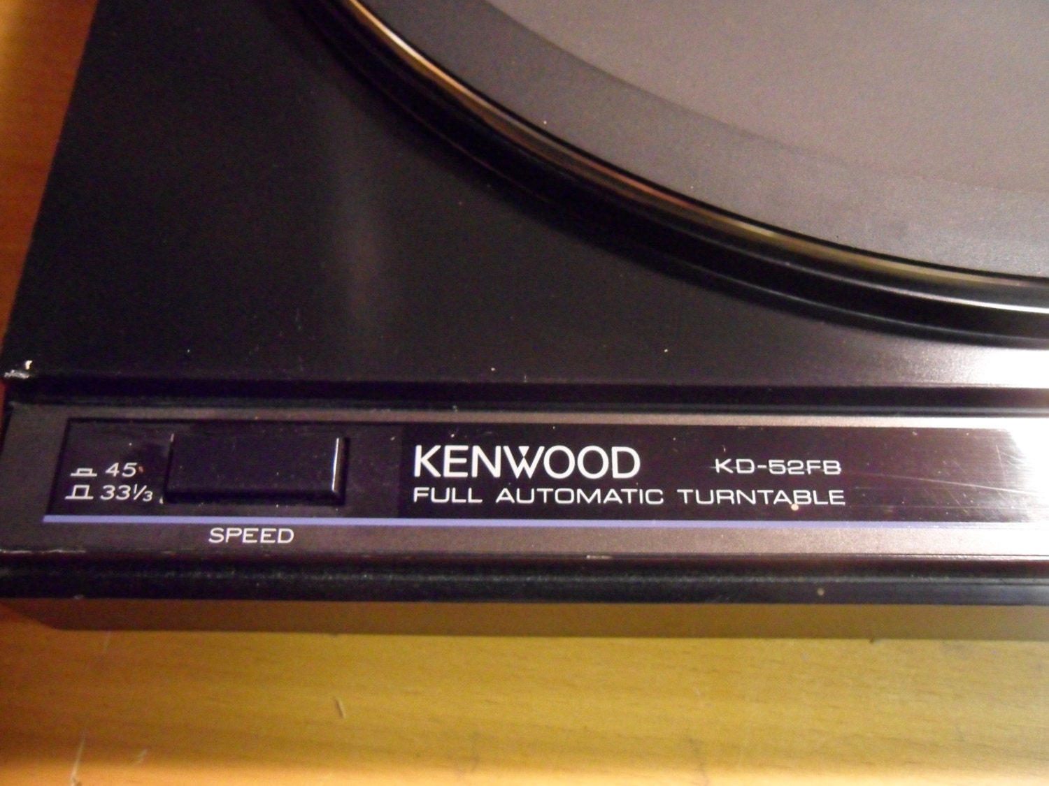Vintage Kenwood KD 52fb Direct Drive Turntable with Audio