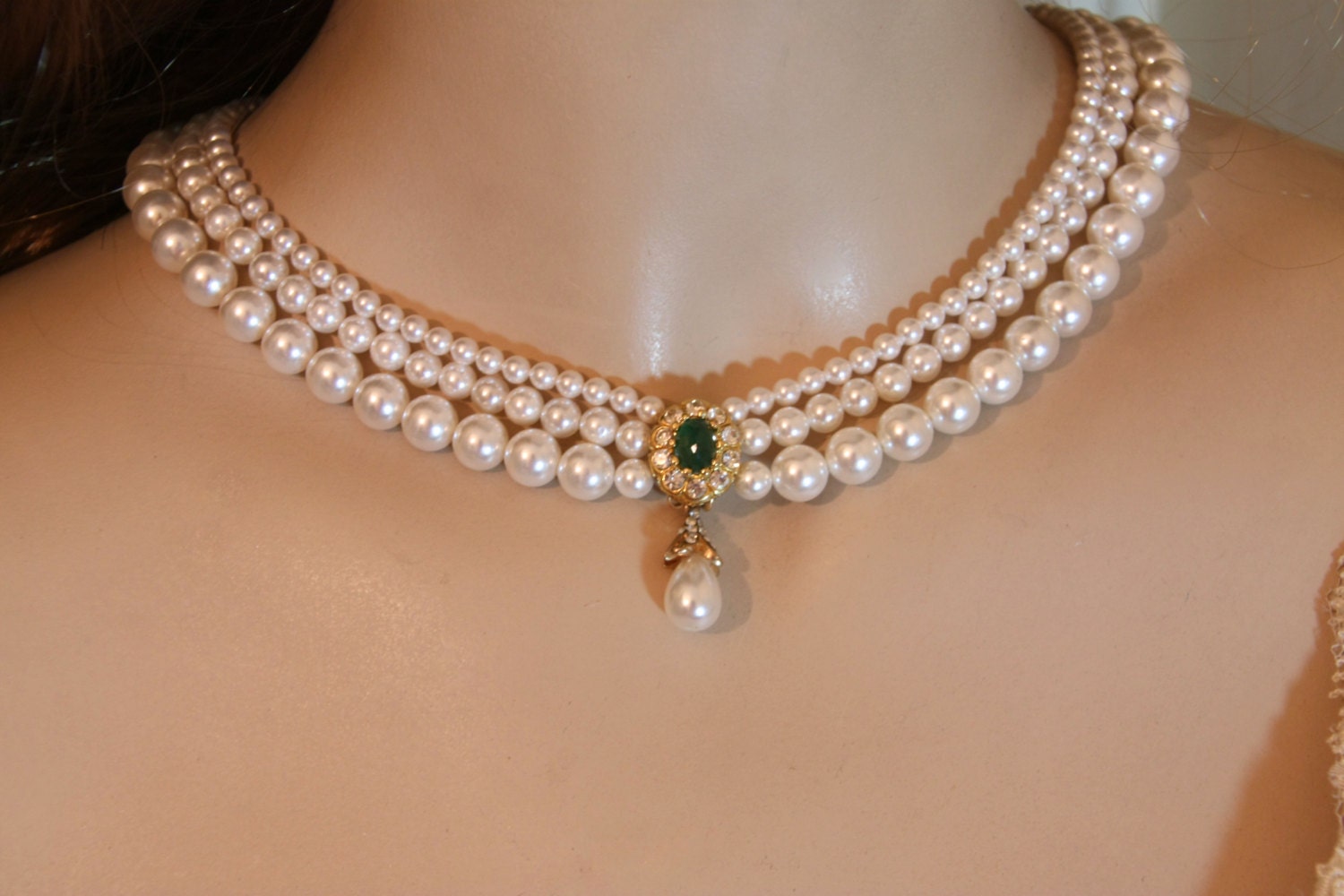 Pearl necklace near me Clearance