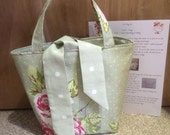 Fabric Tie Bag kit make your own fabric bag DIY kit organiser