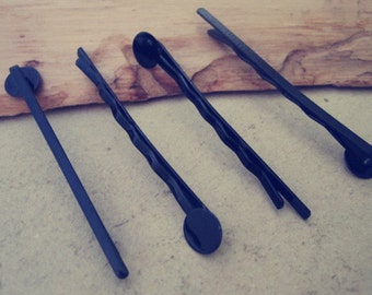 50pcs ( 8mm) black color hair clips/hair pins