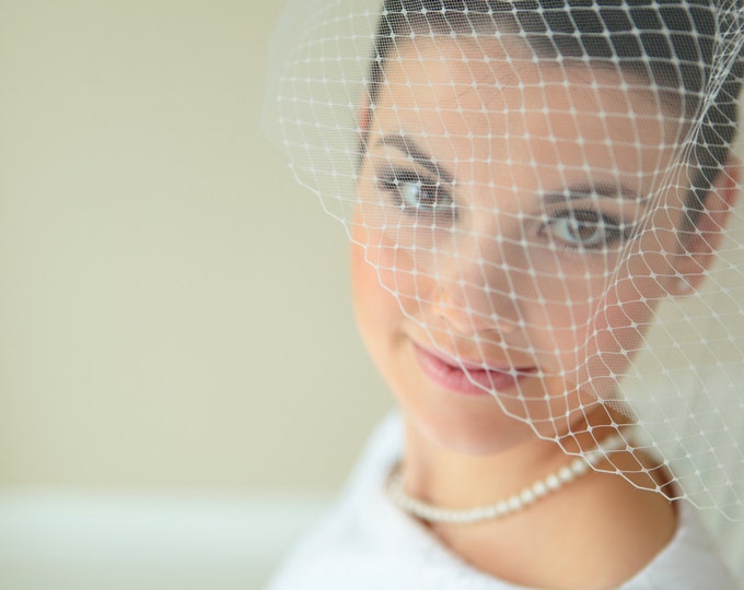 Birdcage netting with tulle, wedding veil, accessories