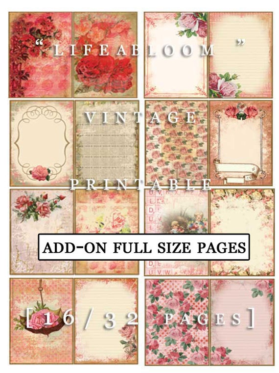 Add On Life Abloom Full Size Pages- INSTANT DOWNLOAD