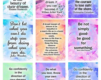 Printable ATC proverbs affirmations cards 2015