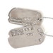 Vintage WWII U.S. Military Dog Tags - World War Two Soldier Notched I.D. Tag Necklace - Men's Necklace