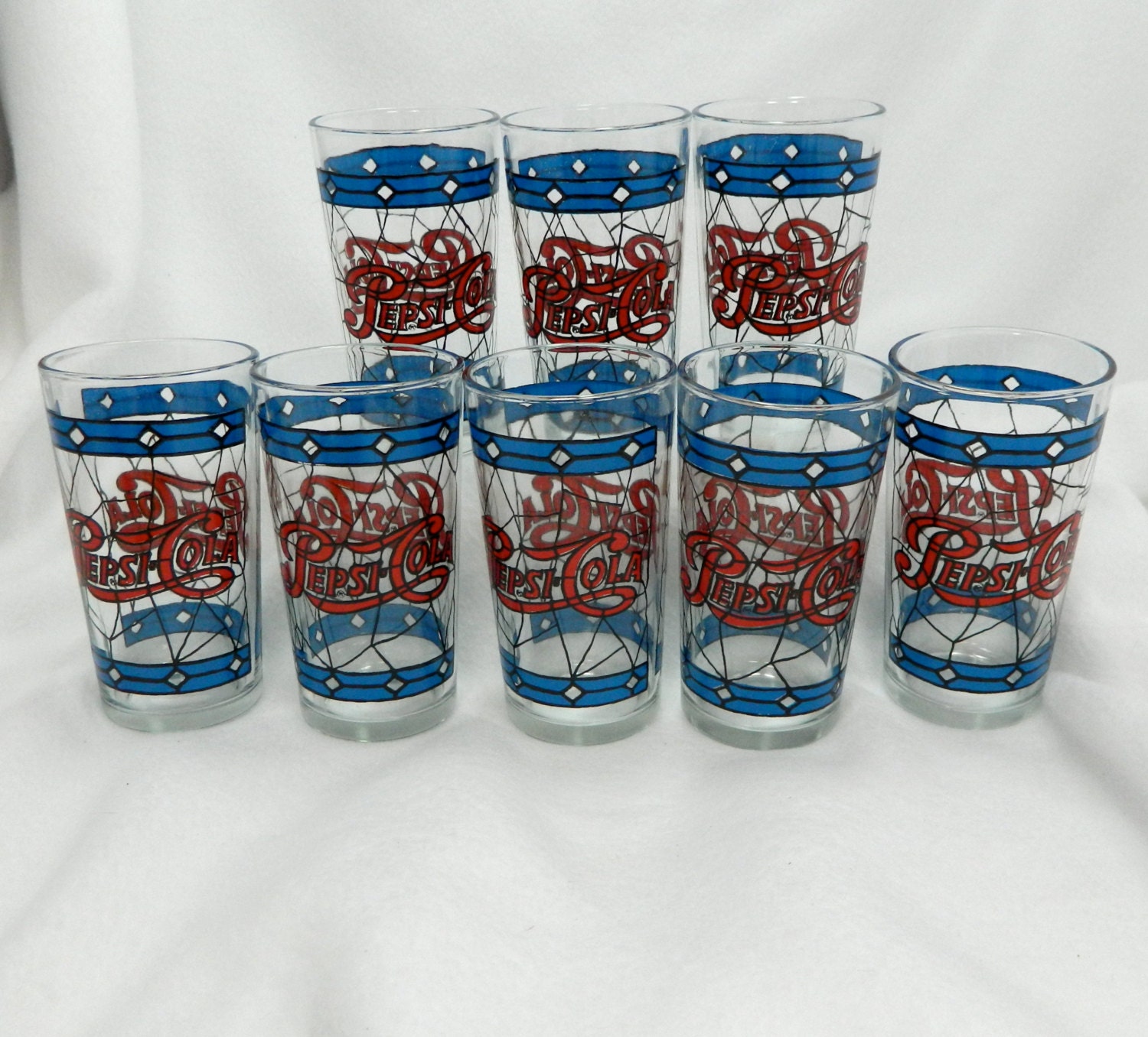old pepsi cola glasses