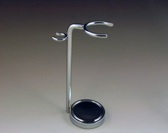 Stand with weighted base - for Shaving Brush and Razor