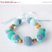 ON SALE Bubbles Nursing / Teething Necklace - Blue, Aqua, Lavender - Teething Jewelry, Gift for New Mom, Breastfeeding, for mom to wear - F