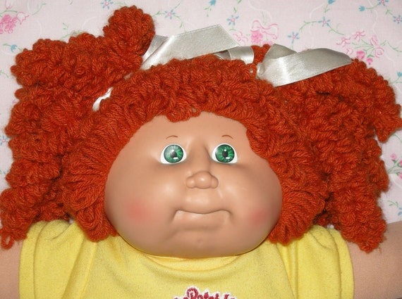 cabbage patch kid with red hair