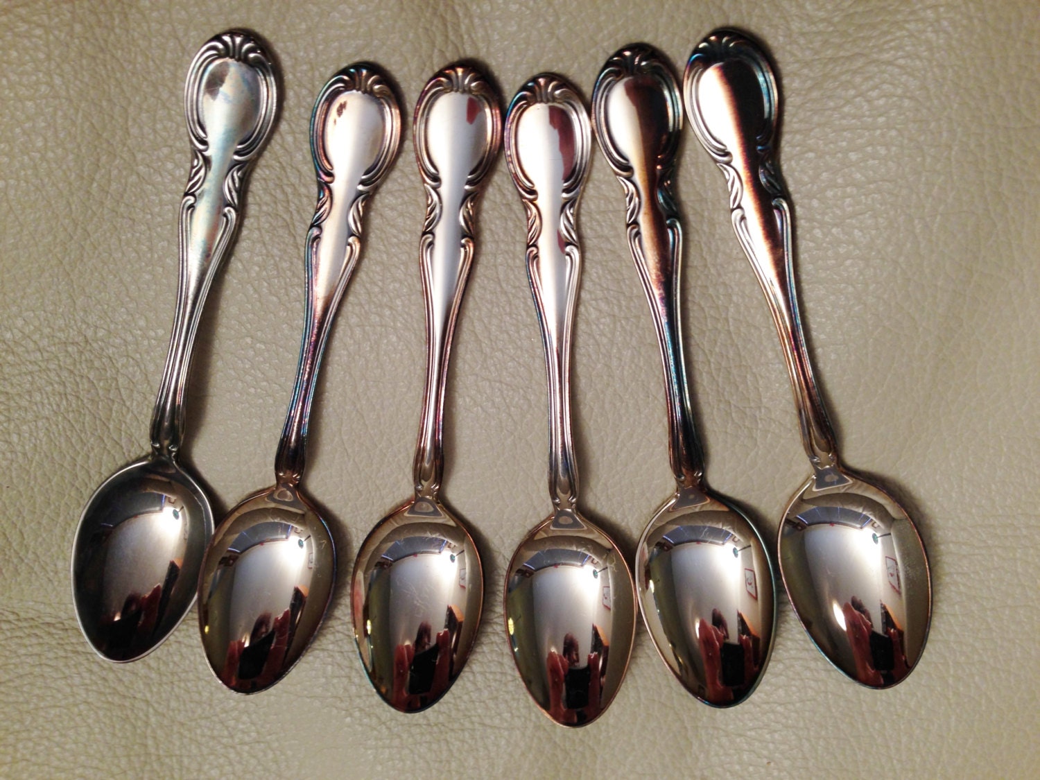 Set of 6, mini silver spoons from Holland. – Haute Juice