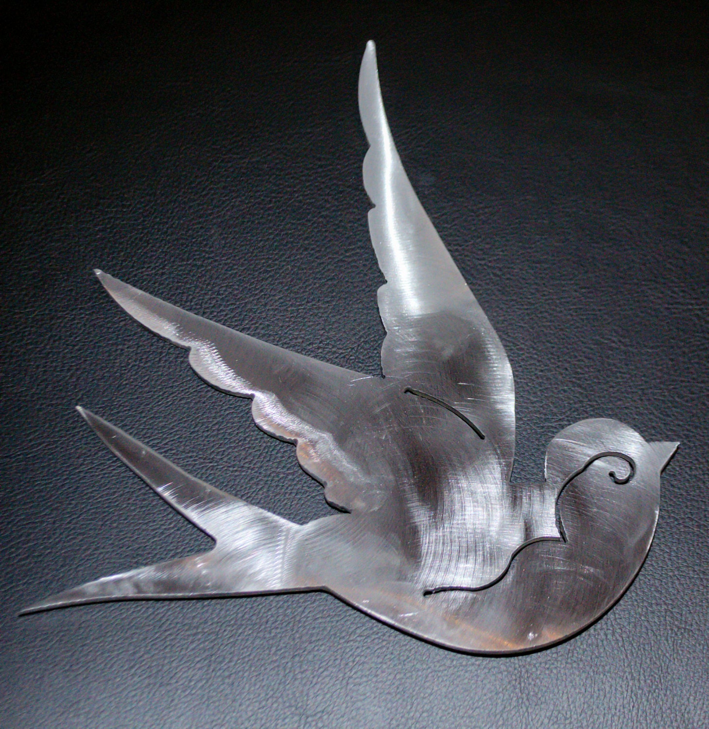Swallow Metal Wall Art Tattoo Style Bird Custom by ArchitaraDesign