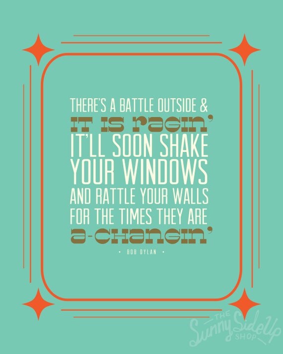 Bob Dlyan the times are achangin lyrics by