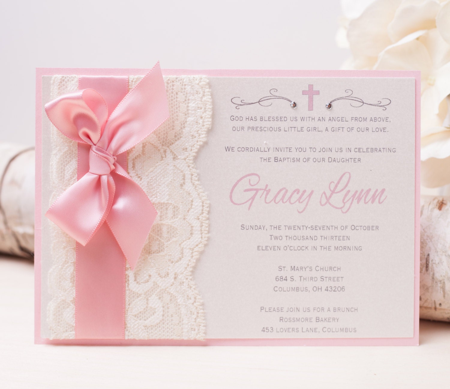 Christening Invitation Card Sample : Christening ...