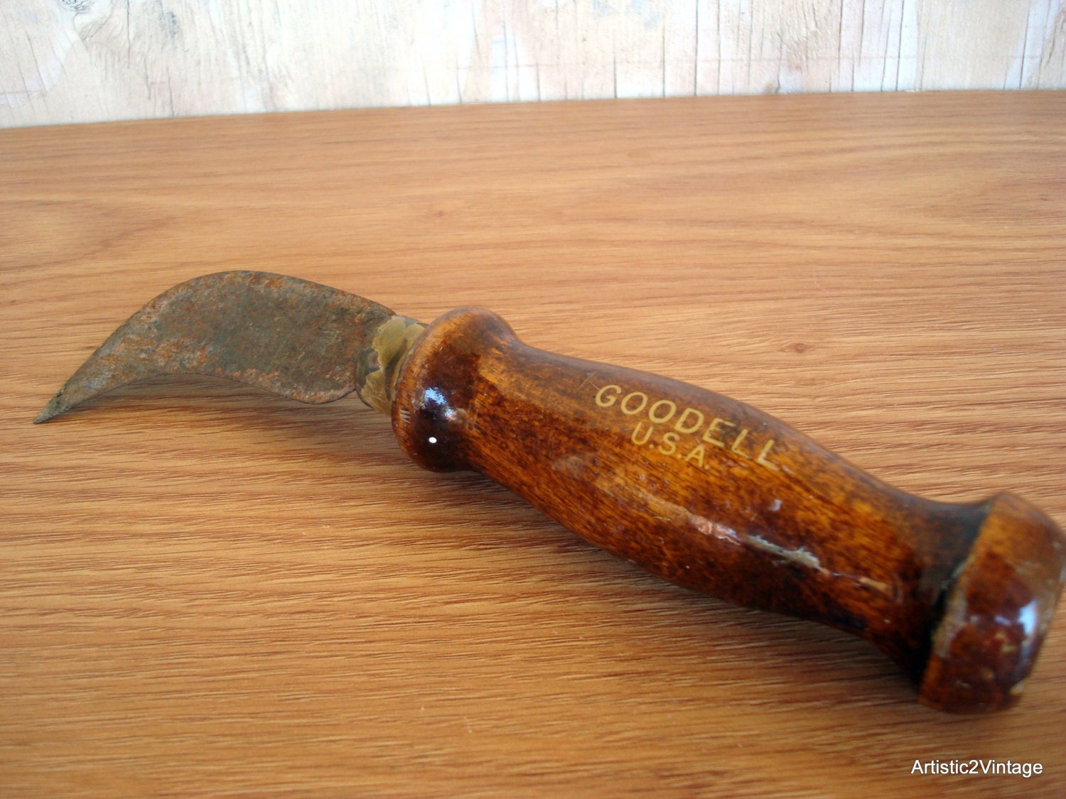 Vintage Hand Tool Linoleum Cutter by Goodell by WhiteCactusVintage