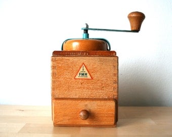 Mid century. German. Coffee Grinder. FMH. DDR era (H144)