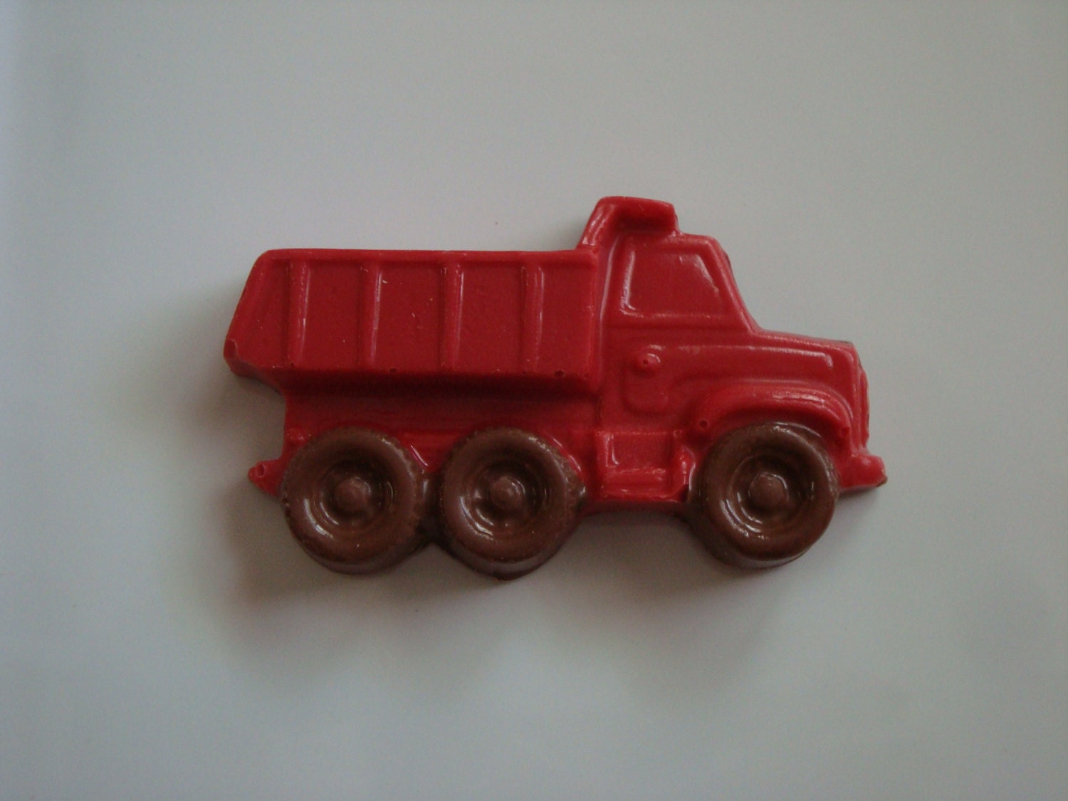 12 Chocolate Red Dump Truck Construction by rosebudchocolates