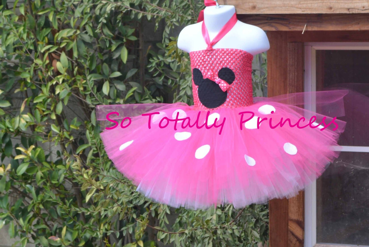 Girls Minnie Mouse inspired tutu dress/baby by Sototallyprincess