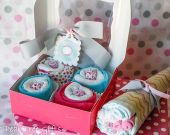 Baby Girl Gift Set Baby Shower Gift w/ Baby by PinkPearTreeGifts