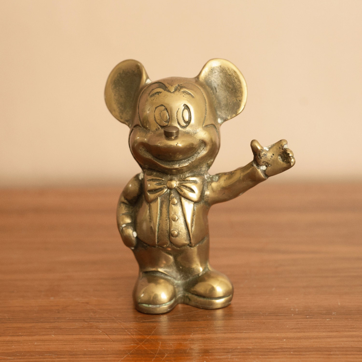 brass mickey mouse figurine