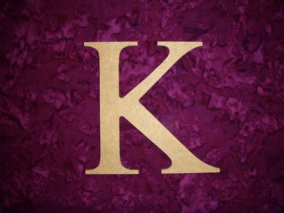 Greek Letter K Kappa Symbol Unpainted Letters 12 Inch
