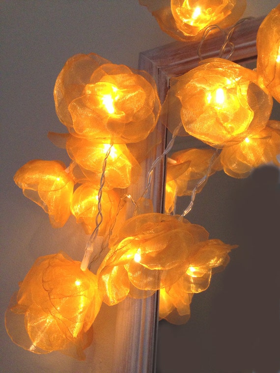 Flower Fairy Lights Orange