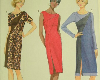 Dress , Seam Detail - 2010's - Butterick Pattern 5852 Uncut Sizes 14-16-18-20-22 Bust 36-38-40-42-44"
