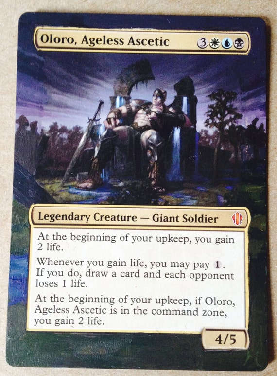 Magic the Gathering Altered Art card Oloro Ageless