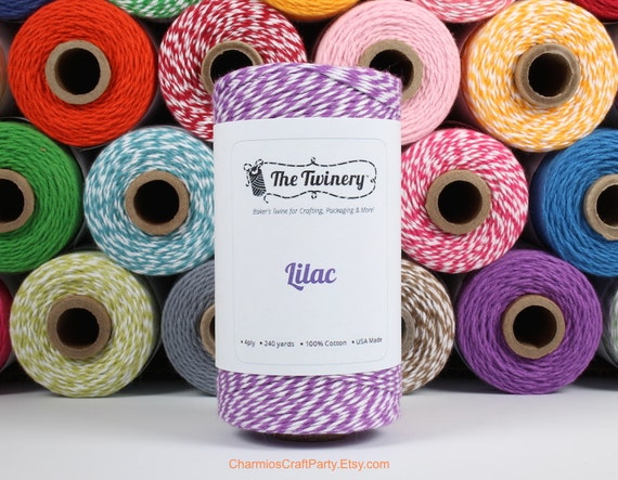 240 Yards Lilac Purple Baker's Twine Twist - Scrapbooking Craft Packaging Gift Wrap Supplies Il_570xn