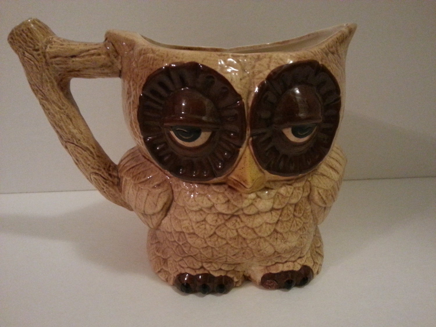 Ceramic Owl Pitcher or Planter