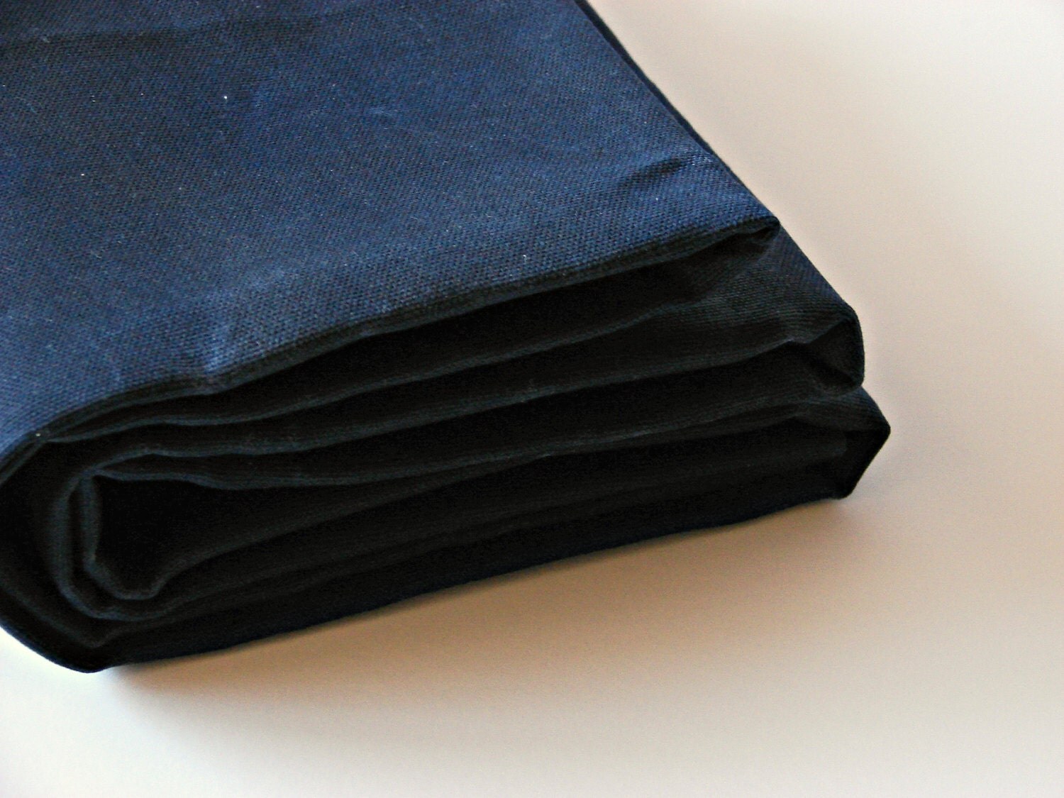 Waxed Cotton Canvas Fabric Classic Navy 10oz. 59 Inches wide