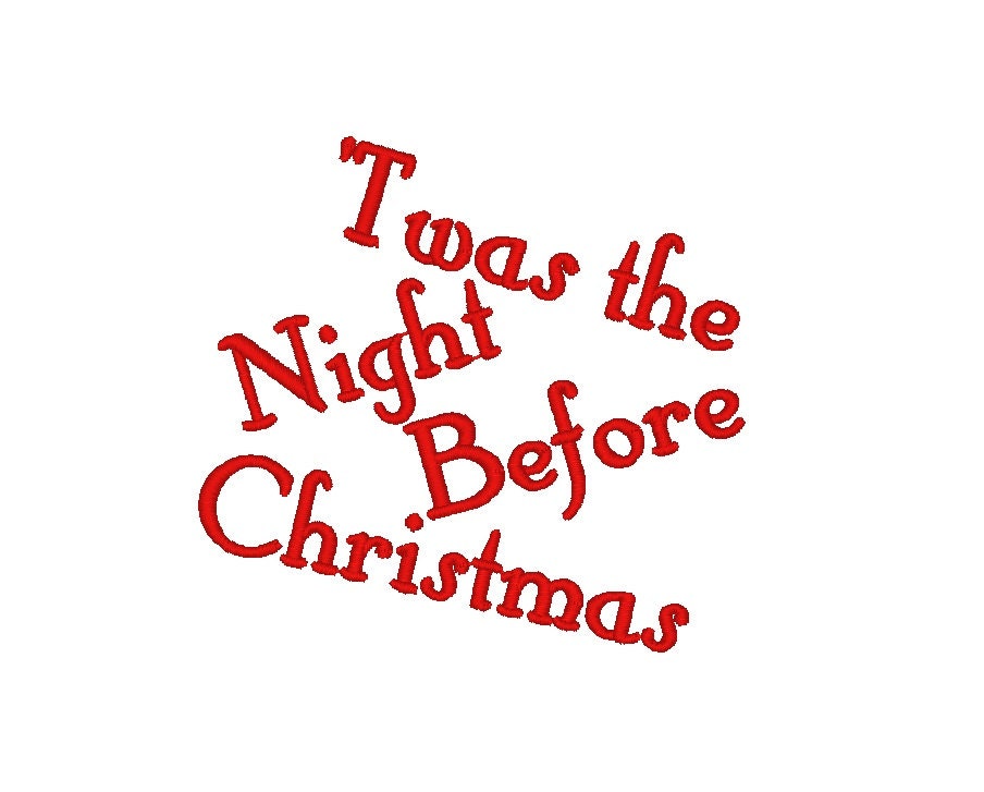 Twas the Night Before Christmas Machine by SproutEmbroidery